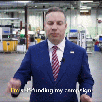 Constantino saying he's self funded