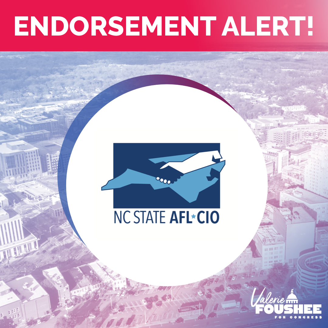 NC AFL CIO Endorsement graphic