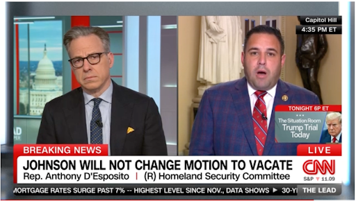 Anthony D'Esposito on CNN - "Marjorie Taylor Greene, I respect her"