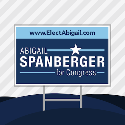 Abigail Spanberger Virtual Yardsign